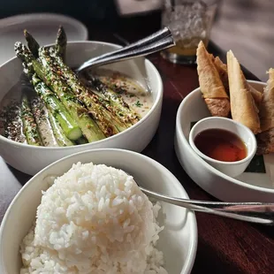 You need some rice to soak up the asparagus sauce.  Yum-my!