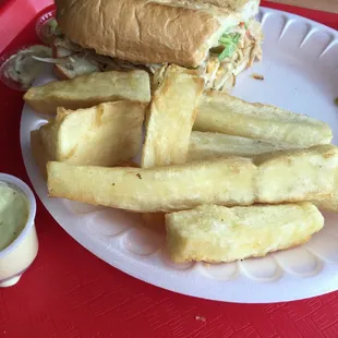 I already at half but the chicken sandwich platter is perfect for lunch!