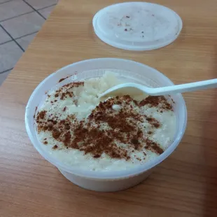 Rice pudding. This was so good.