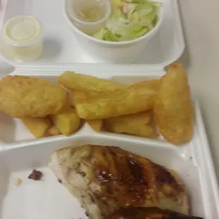 My order was a lot smaller than my co-workers.  He thought it was funny.  I was not amused.