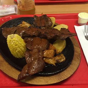 Anticucho with rachi... Soo good!