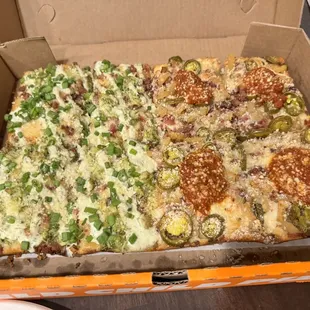 Half Pesto Chicken / Half Maui Wowie