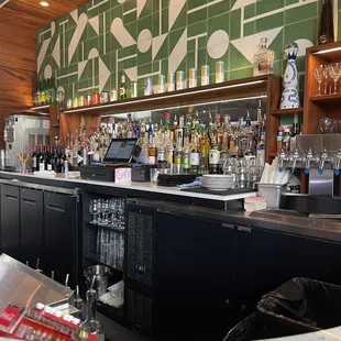 Patio bar.