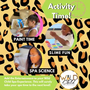 We are more then a spa we are spa entertainment! Check out some of our cool activities you can add onto any spa package!