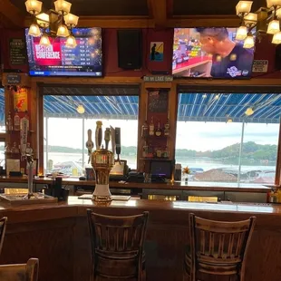 Lake views from the bar area.