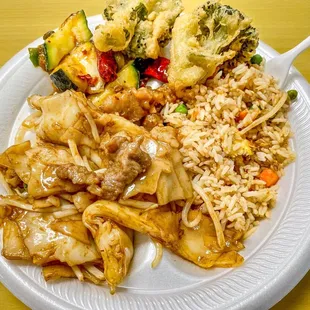 a plate of food on a table