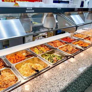 a variety of food items