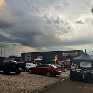 cars parked in a parking lot