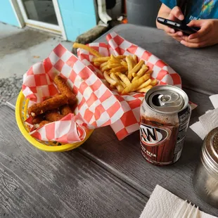 Fries &amp; cheese   stick