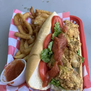 Oyster Po Boy Sandwich