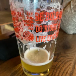 Warning when you get a card and poor your own on the beer wall it is a total rip off. 100% foam and they charge you regardless.