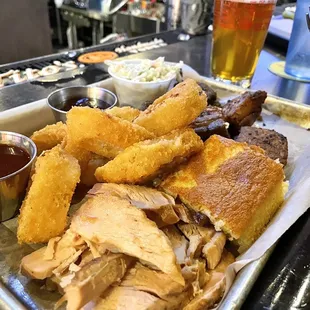 Pick two with smoked turkey and pork belly ends.