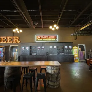 Pour your own beer selection