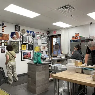 Check out the Veteran Wall while waiting.