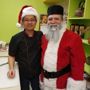 Even santa loves to eat here!