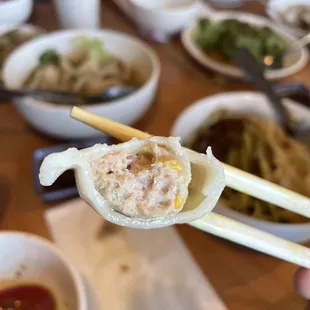 D1. Pork Dumplings in Sauce cross section