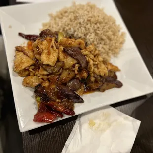 Chicken eggplant