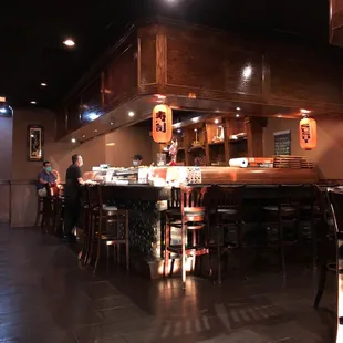 Sushi bar. We saw some beautiful dishes being prepared back there.