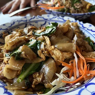 a plate of stir fried vegetables