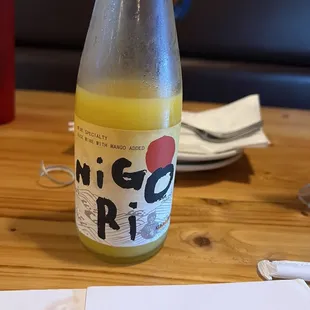 Saki and menus