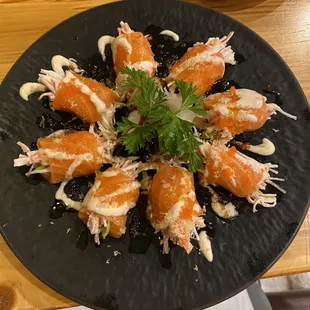 Salmon no rice roll