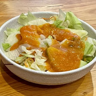 Salad with Ginger Dressing