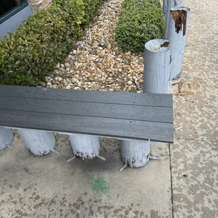 All the wood out front needs to be replaced and cleaned up