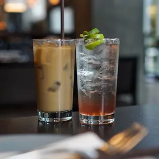 Vietnamese Iced Coffee &amp; Seasonal Shrub Soda - IG: @nelson_eats