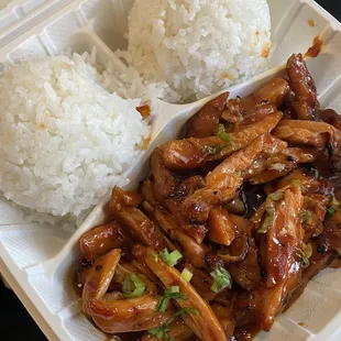 Spicy chicken teriyaki