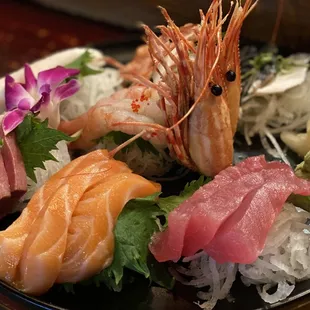sushi and sashimi, food, sashimi, sushi