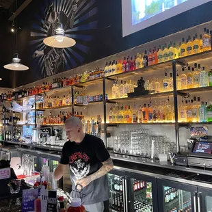 Bar with great bartenders and an extensive selection of spirits