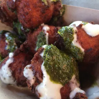 Sweet Potato and Goat Cheese Fritters