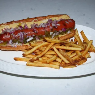 Giant hot dog. YUMMY!