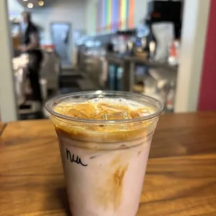 Neapolitan iced mocha