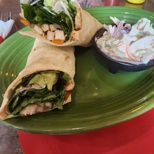 Chicken fajita wrap