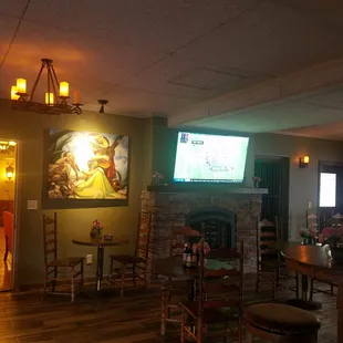 Bar seating area
