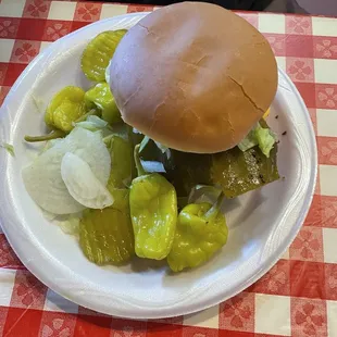 Green Chili Cheeseburger