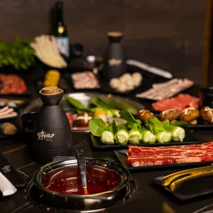 a variety of ingredients