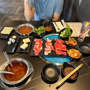 Tomato soup and Tom yum soup