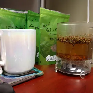 The tea gets me through the day!