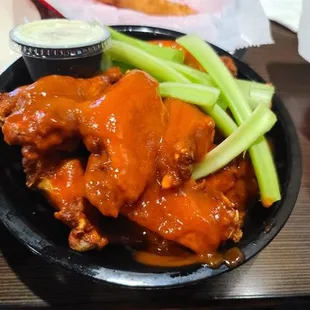 Original Buffalo Wings Extra Hot. Absolutely fantastic.