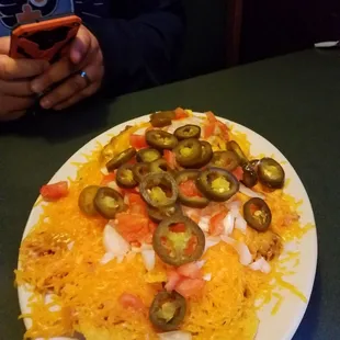 Their Nacho appetizer. As you can see they load it up