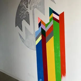 Wall mural inside the brewery