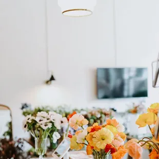 Our studio-store always has an amazing selection of boutique flowers to choose from. Call in your order or just walk in!