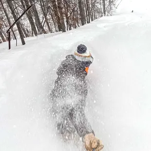 Snowboarding at Wild Mountain