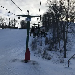 Heading up the lift for the last run of the season (for me).