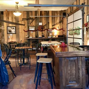 1/3 of the tasting room