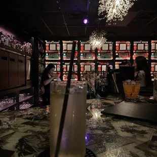 Bar seating view