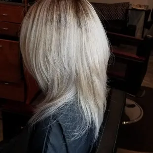 Cool blonde makeover