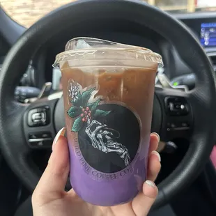 16oz Ube latte